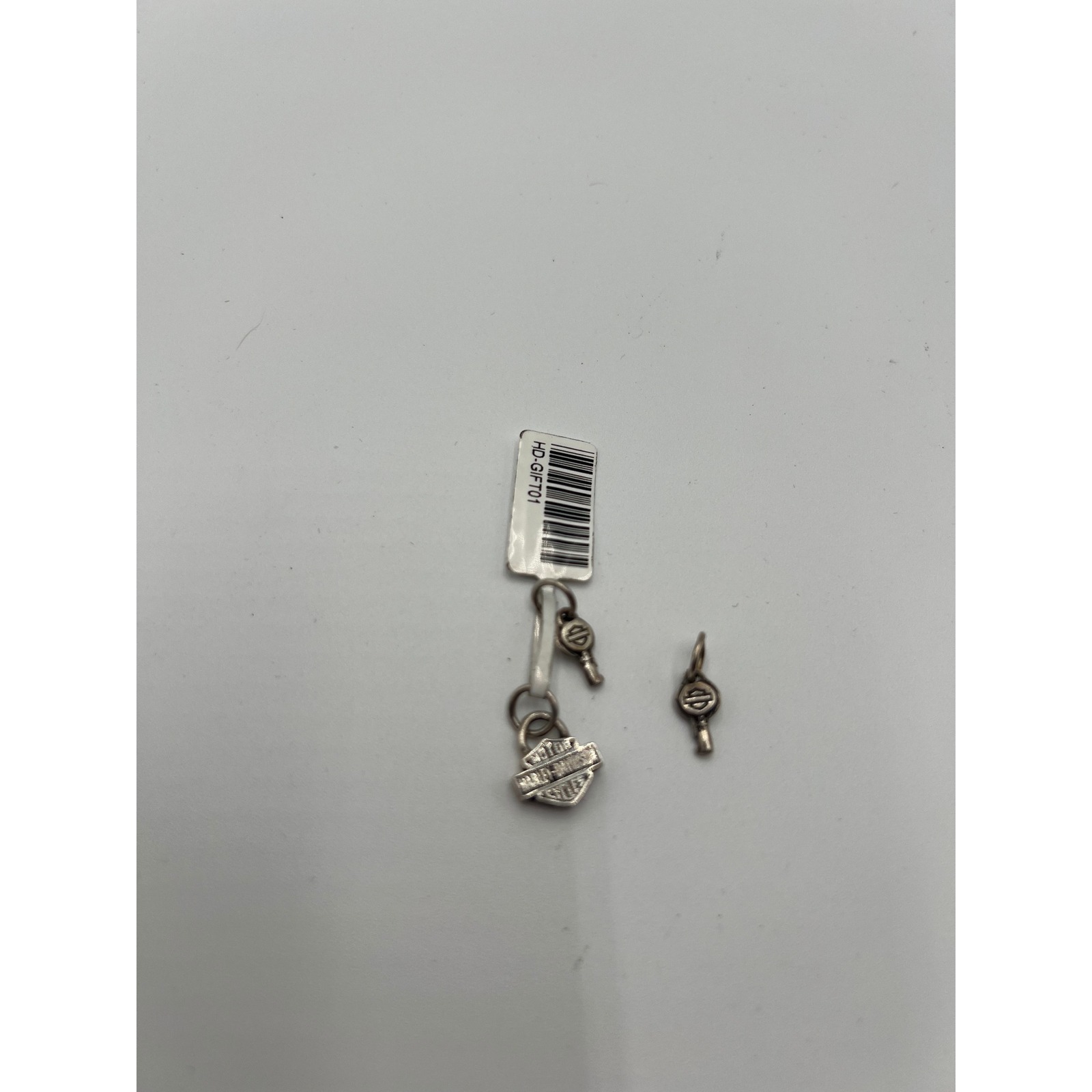 Harley Davidson Bar And Shield Logo Mini Key Charms Set Silver Tone Hd-Gift01